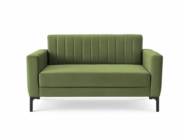 Tulip Upholstered 3 Seater Sofa in Olive Color